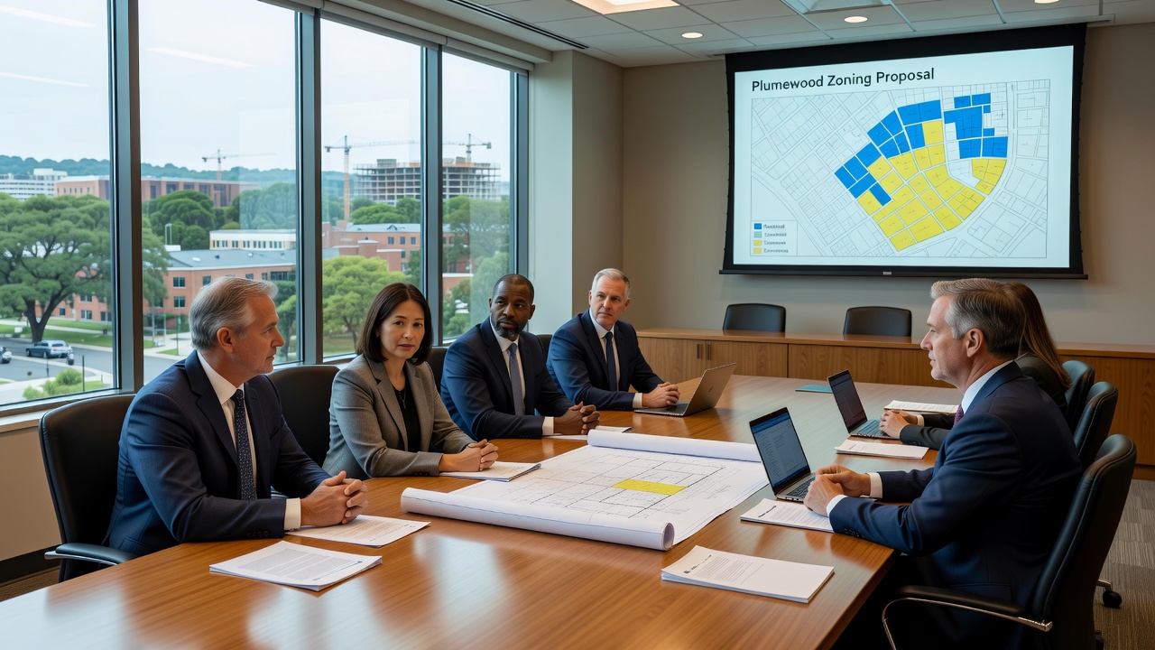 Council Reviews Zoning Changes for Plumewood Growth